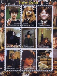 Mini Sheet, Harry Potter, Turkmenistan,  , Harry Potter