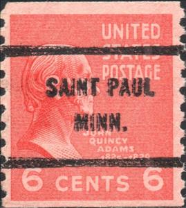Stamp, John Quincy Adams (1767-1848), sixth President of the U.S.A., United States of America,  , Famous People, Heads of State, Men, Politicians, Государственный деятель