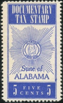 Stamp, Seal of Alabama, Alabama (AL),  , Maps, Seals (Emblems)