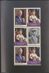 Souvenir Sheet, King Charles III - various, Australia,  , Crowns and Coronets, Kings, Royalty, Special Occasions