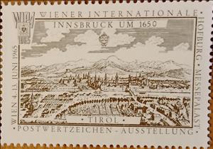 Stamp, WIPA, International Philatelic Exhibition, Vienna, Austria,  , Landscapes, Mountains, Philatelic Exhibitions