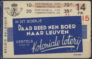 Booklet, Booklet - "Daar reed nen boer naar Leuven" - Overprinted, Belgium,  , Famous People, Heads of State, Kings, Men, Royalty, Uniforms