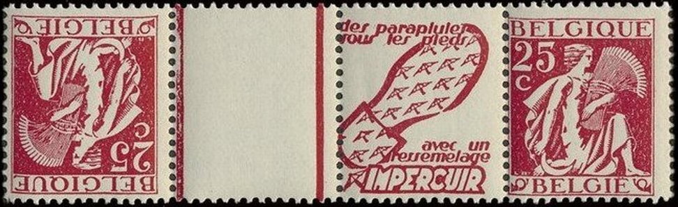 Tete-Beche, PUB Impercuir (Sole) + Ceres 25ct, Belgium,  , Agriculture, Gods and goddesses, Mythology