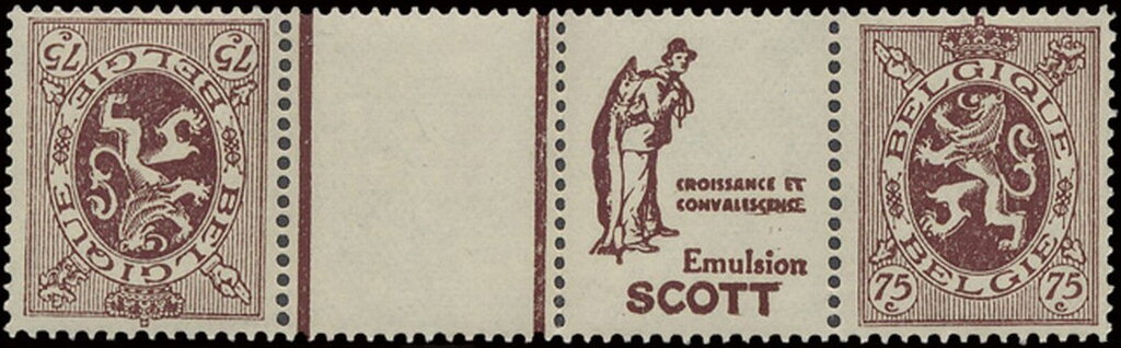 PUB Scott "croissance" + Heraldic Lion 75ct Red Brown