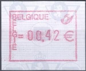 Stamp, Without identification number - Euro - Old Safety Paper, Belgium,  , Numbers