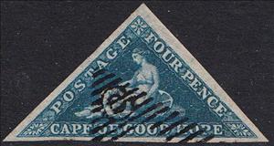 Stamp, Allegory of Hope, Cape of Good Hope,  , Gods and goddesses, Mythology, Triangle Stamps