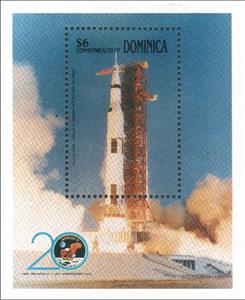 Souvenir Sheet, Liftoff, Dominica,  
