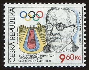 Stamp, 100. anniversary of the first modern Olympic Games, Czech Republic,  , Olympic Games