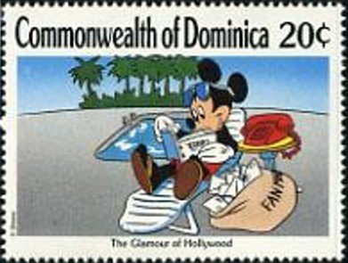Stamp, Hollywood Stars, Dominica,  