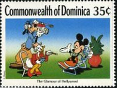 Stamp, Hollywood Stars, Dominica,  