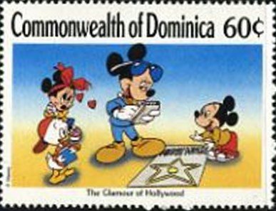 Stamp, Hollywood Stars, Dominica,  