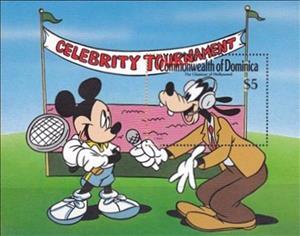 Souvenir Sheet, Hollywood Stars, Dominica,  , Disney