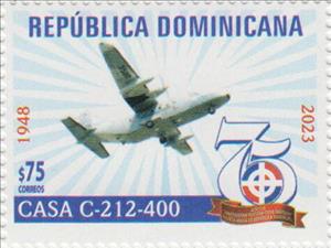 Stamp, Casa C-212-400, Dominican Republic,  , Air Forces, Aircraft