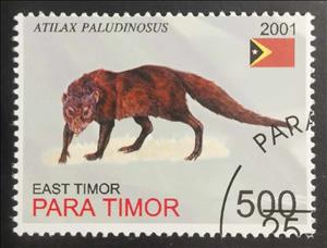 Stamp, Atilax Paludinosus, East Timor,  