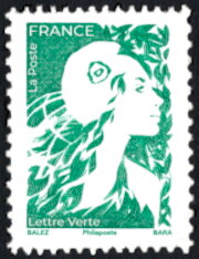 Stamp, Marianne of the Future, France,  , Women
