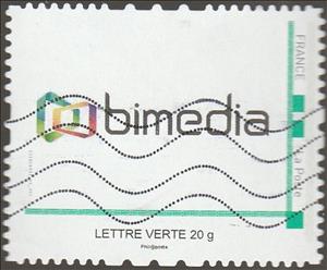 Stamp, Bimedia, France,  , Computer Sciences, Logos, Shops