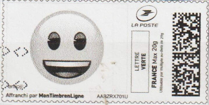 Happy Emoji in Black, shaded face