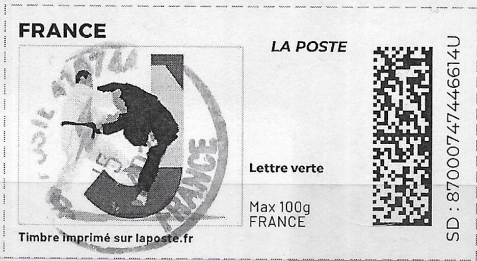 Letter J Judo. Redesign without laposte logo