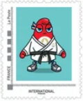 Paris 2024 Mascots. Judo Phyrges
