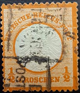 Stamp, Eagle, small shield, German Realm,  