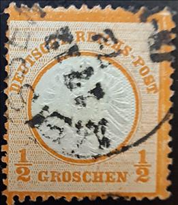 Stamp, Eagle, small shield, German Realm,  