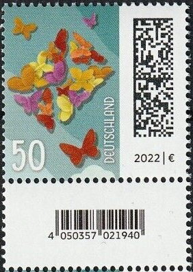 Letter Composed of Butterflies