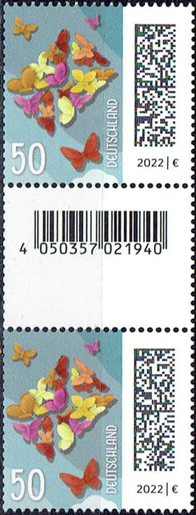 Letter Composed of Butterflies
