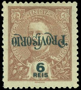 Stamp, King Carlos I of Portugal (1863-1908) - surcharged, India, Portuguese,  , Famous People, Heads of State, Kings, Men, Royalty