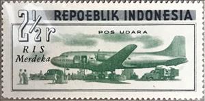Stamp, Blockade Airplane, Indonesia,  