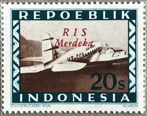 Stamp, Red Cross Boeing Aircraft, Indonesia,  , Red Cross and Red Crescent