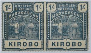 Se-tenant, Kirobo, Madagascar - British Post Offices,  , Mailboxes, Postal Services