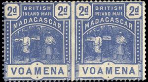 Se-tenant, Voamena, Madagascar - British Post Offices,  , Mailboxes, Postal Services