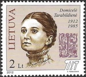 Stamp, Domicele Tarabildiene, Lithuania,  