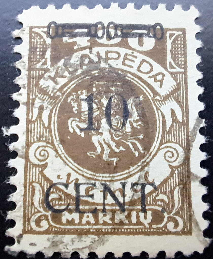 Issue of 1923 Surcharged 10 Cent - Type V
