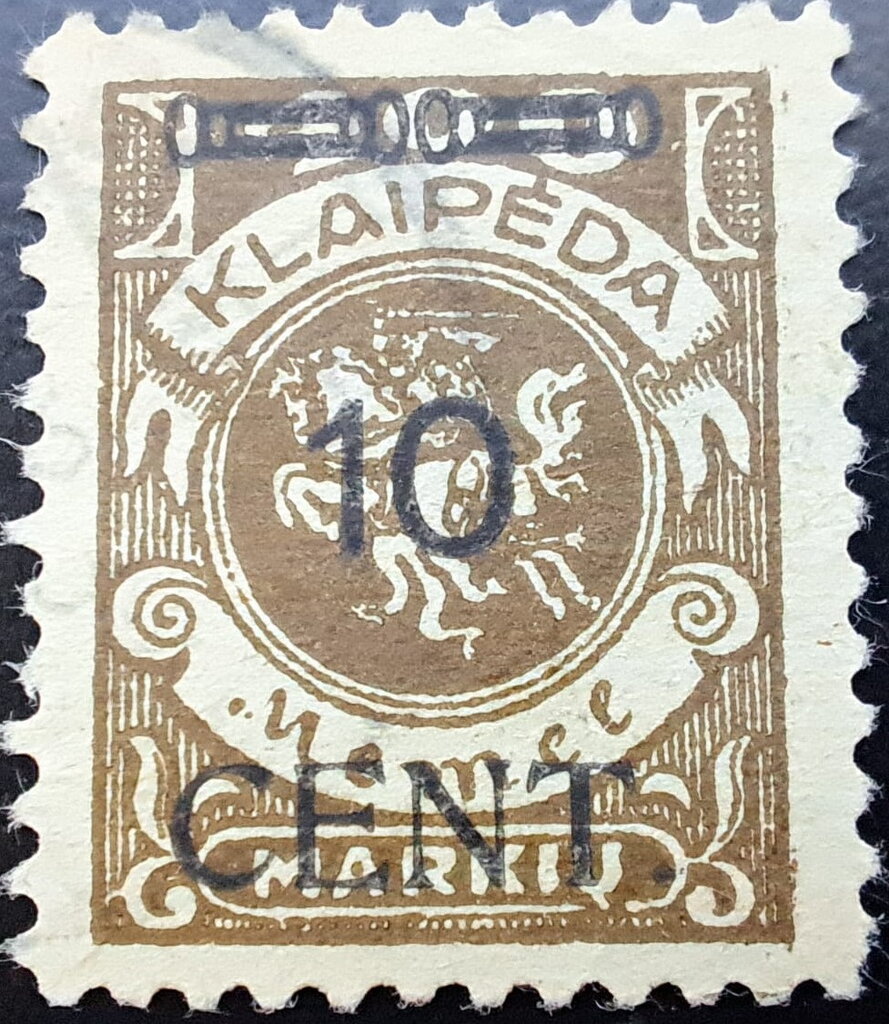 Issue of 1923 Surcharged 10 Cent - Type VI