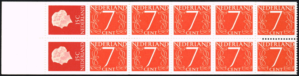 Queen Juliana, Type 'En Profile' and Numerals