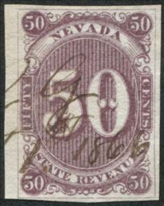 Stamp, Numeral "50", Nevada (NV),  , Numbers
