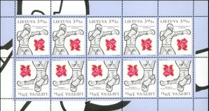 Mini Sheet, Boxing, Lithuania,  , Olympic Games, Swimming