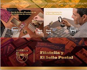 Souvenir Sheet, UPAEP 2023 : Stamps and Philately, Peru,  , Philately, U.P.A.E.P.