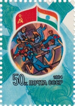 Cosmonauts Aboard "Salyut-7"