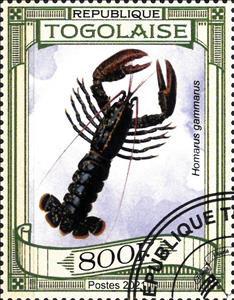 Stamp, Various Crabs, Togo,  , Animals (Fauna), Crabs, Sea Life