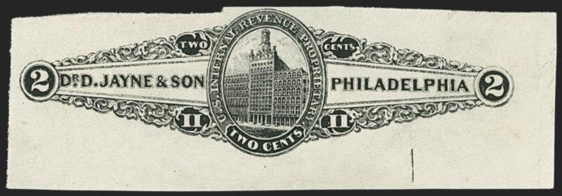 Stamp, Dr. D. Jayne & Son, United States of America,  , Architecture, Buildings, Medicines