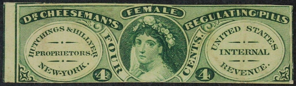 Stamp, Hutchings & Hillyer, United States of America,  , Medicines, Women
