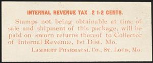 Stamp, Lambert Pharmacal Company, United States of America,  , Medicines