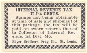 Stamp, Meyer Brothers Drug Co., United States of America,  , Medicines