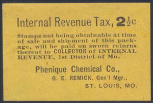 Stamp, Phenique Chemical Co., United States of America,  , Medicines