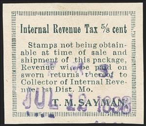 Stamp, T. M. Sayman, United States of America,  , Medicines