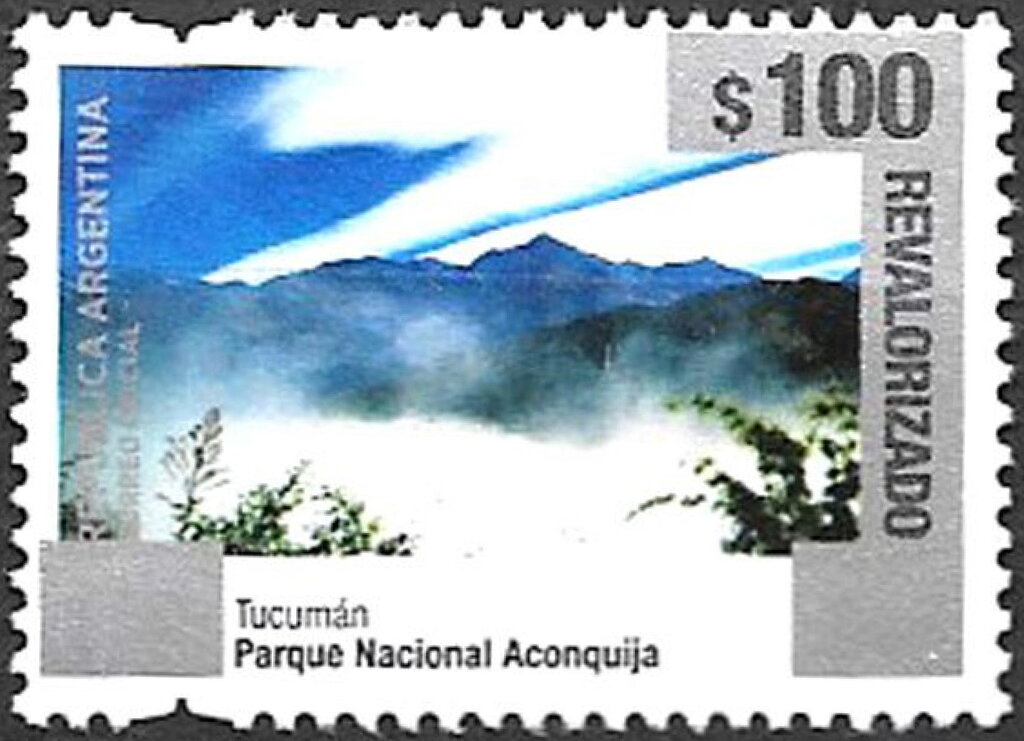 Aconquija National Park, Tucuman, Surcharged