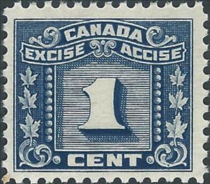 Stamp, Numeral with three maple leaves on each side, Canada,  , Leaves, Numbers, Plants (Flora)