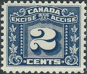 Stamp, Numeral with three maple leaves on each side, Canada,  , Leaves, Numbers, Plants (Flora)